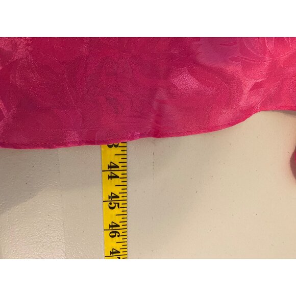 Vintage 1970's Pink Fuchsia Beaded Fringe Dress Size 10 Made In USA - Picture 6 of 11